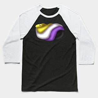 Nonbinary Snake Baseball T-Shirt